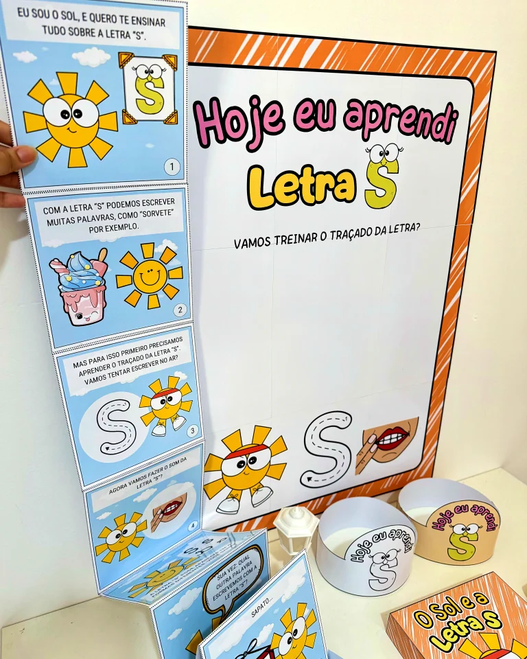 Kit História na Caixa e Cartaz Letra S — foto 11