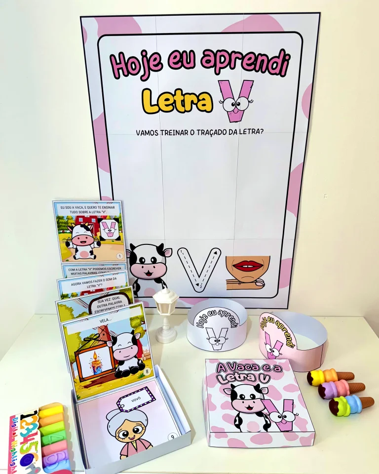 Kit História na Caixa e Cartaz Letra V — foto 4