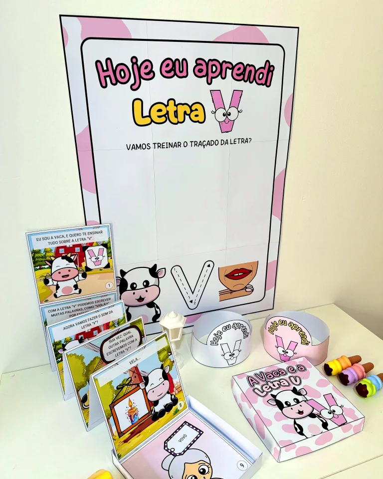 Kit História na Caixa e Cartaz Letra V — foto 7