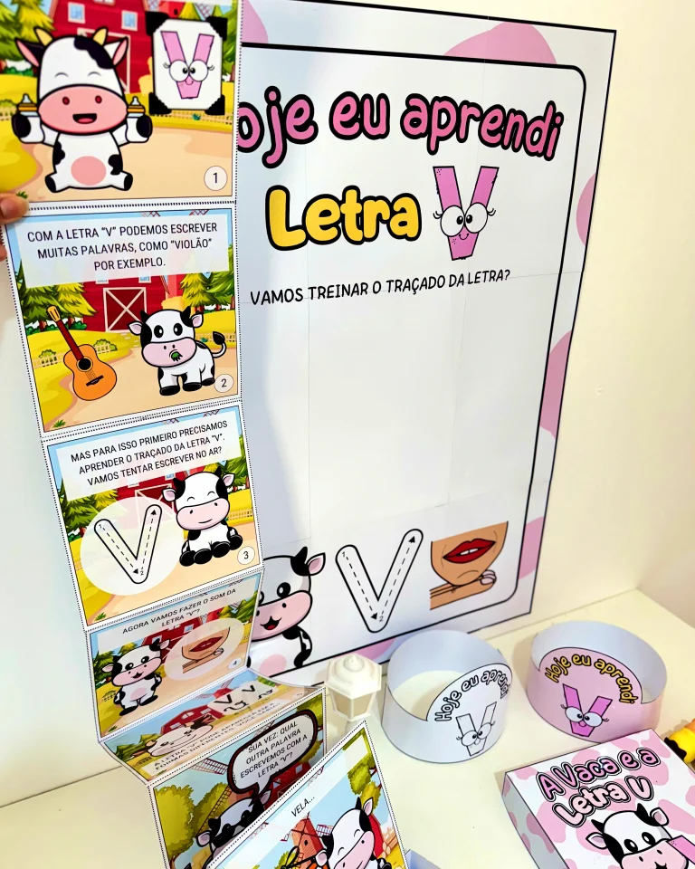 Kit História na Caixa e Cartaz Letra V — foto 10