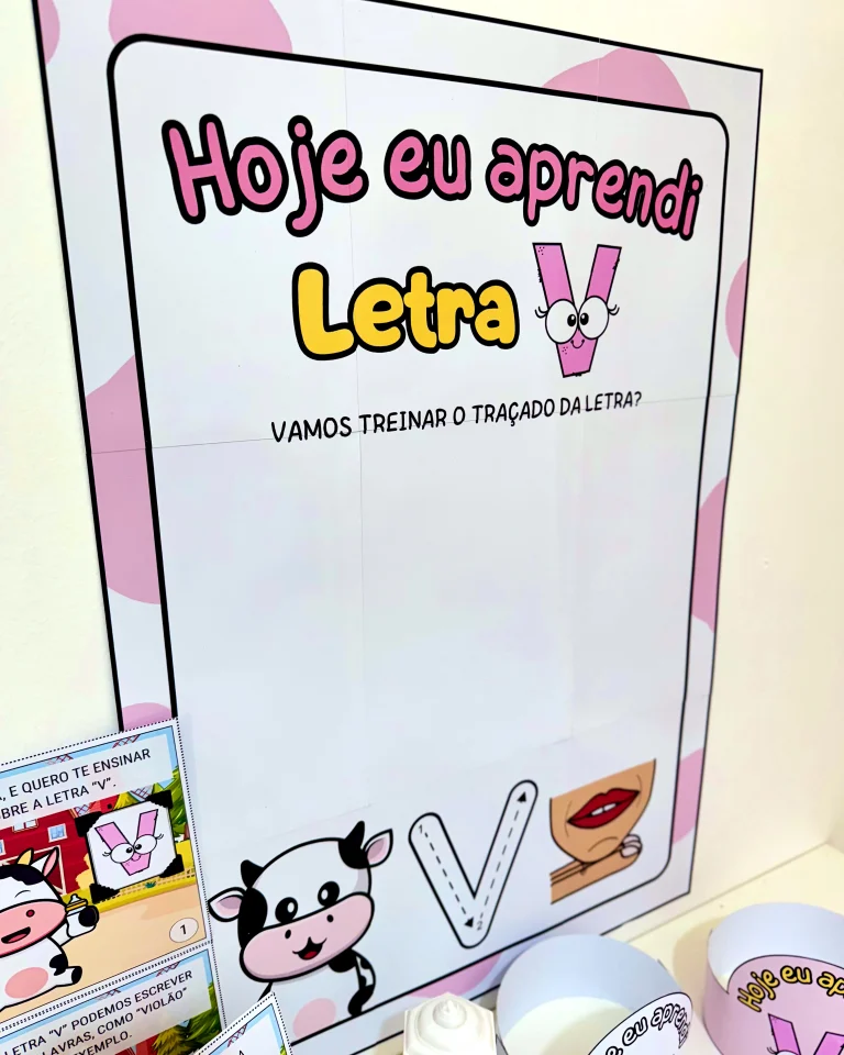 Kit História na Caixa e Cartaz Letra V — foto 12