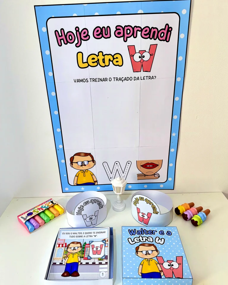 Kit História na Caixa e Cartaz Letra W — foto 2