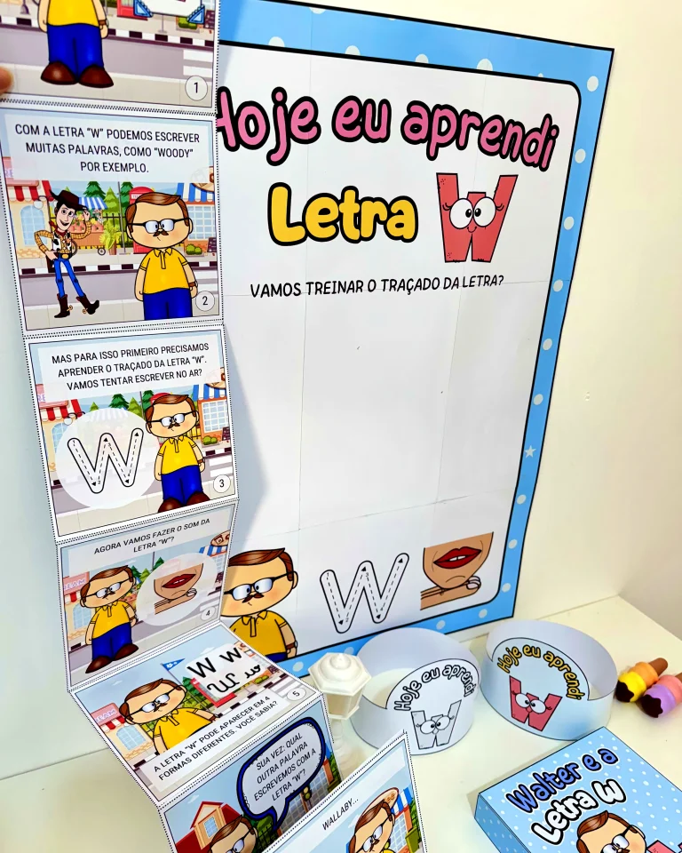 Kit História na Caixa e Cartaz Letra W — foto 10