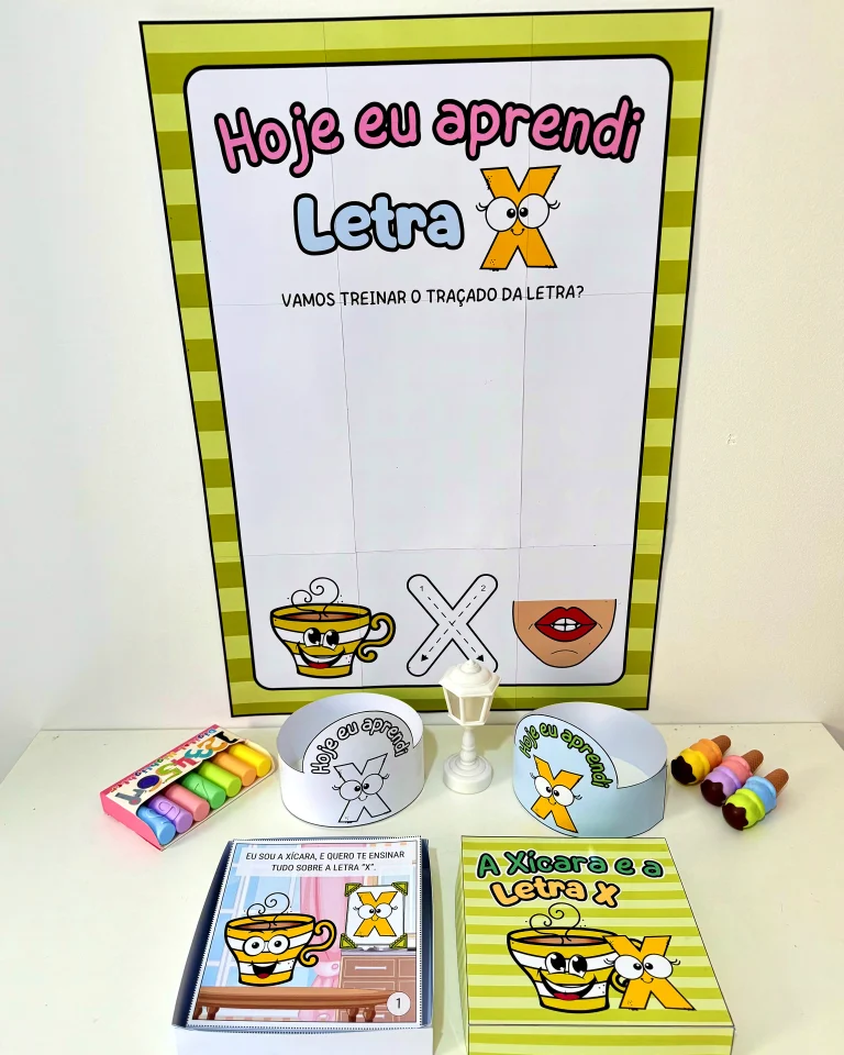 Kit História na Caixa e Cartaz Letra X — foto 2