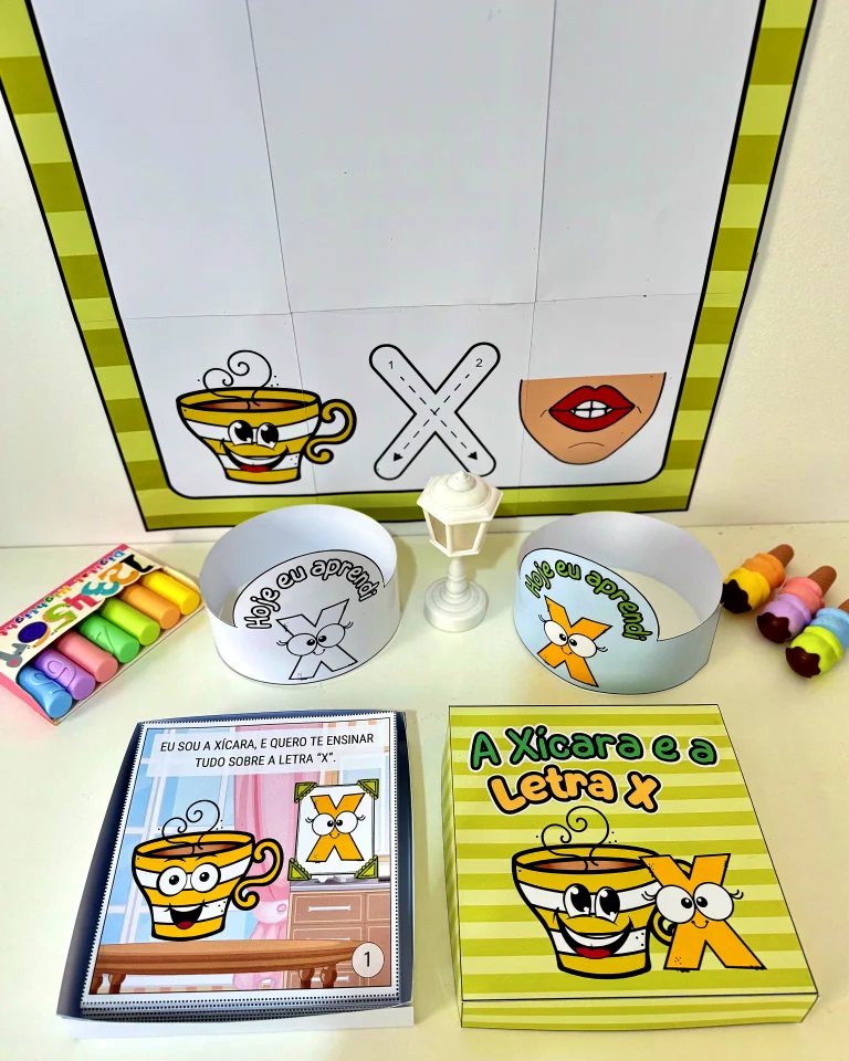 Kit História na Caixa e Cartaz Letra X — foto 3