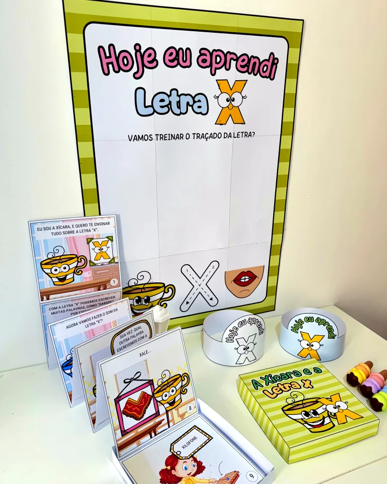 Kit História na Caixa e Cartaz Letra X — foto 6