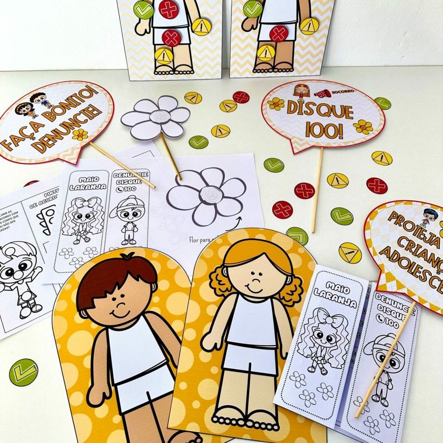 Kit - Maio Laranja - Maio Laranja - Pedagogia de Ideias Kit - Maio Laranja - Maio Laranja