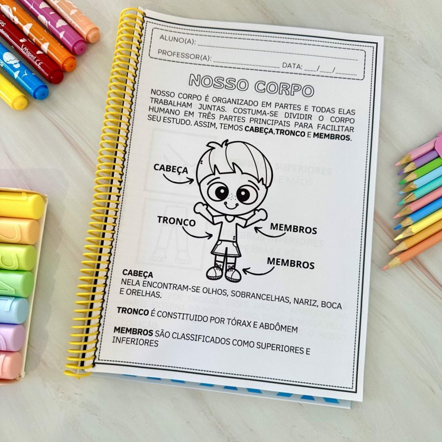 Kit Nosso Corpo - Atividades - Pedagogia de Ideias Kit Nosso Corpo - Atividades