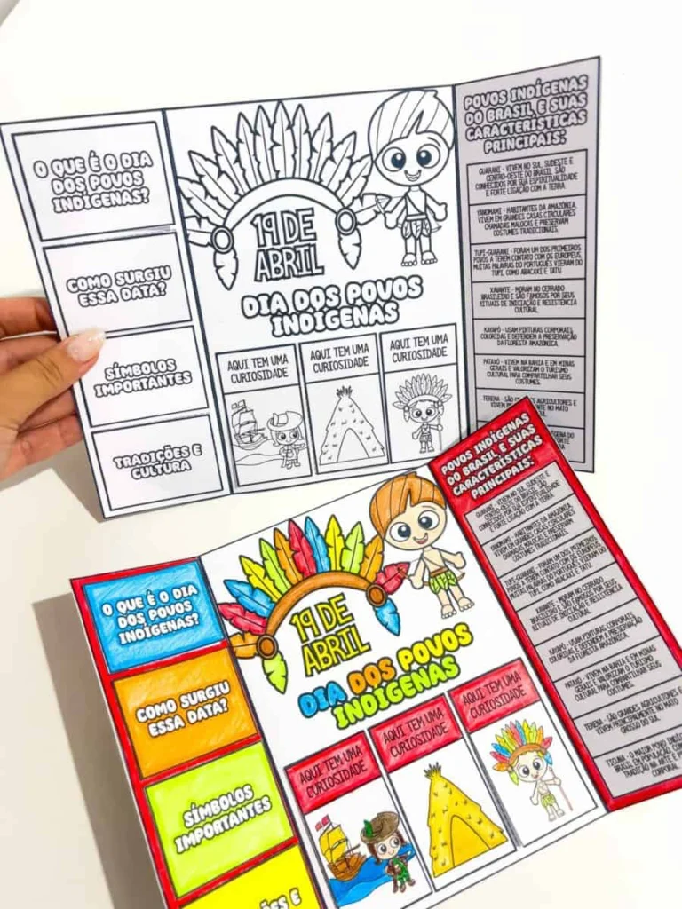 Lapbook e Coroa Dia dos Povos Indígenas — foto 8