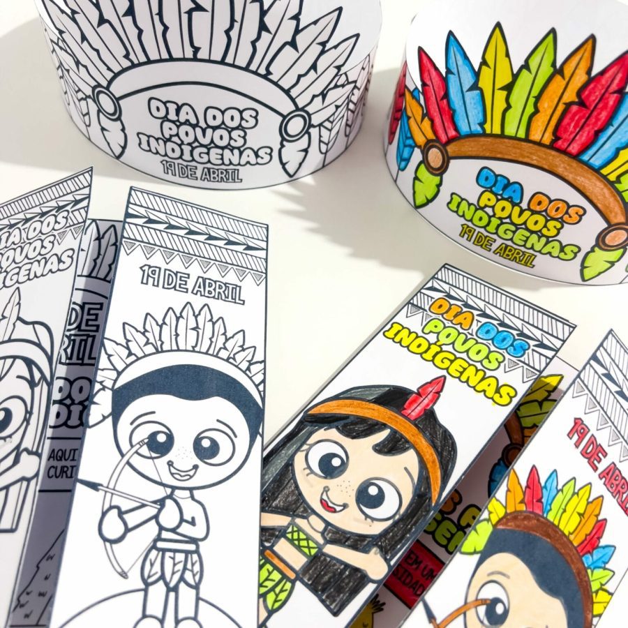 Lapbook + Coroa Dia dos Povos Indígenas - Dia dos Povos Indígenas - Pedagogia de Ideias Lapbook + Coroa Dia dos Povos Indígenas - Dia dos Povos Indígenas