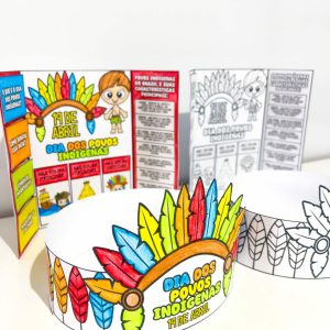 Lapbook + Coroa Dia dos Povos Indígenas - Dia dos Povos Indígenas