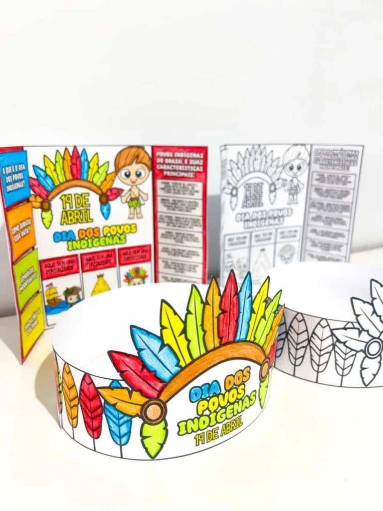 Lapbook e Coroa Dia dos Povos Indígenas — foto 6