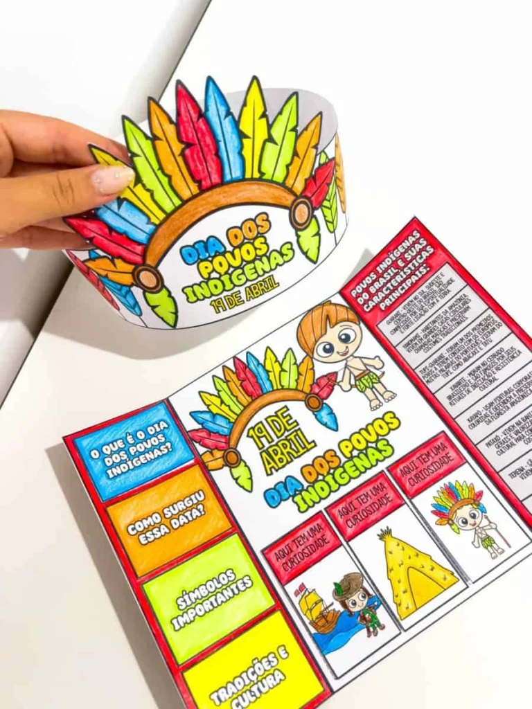 Lapbook e Coroa Dia dos Povos Indígenas — foto 5