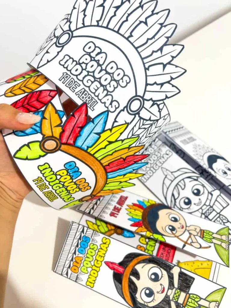 Lapbook e Coroa Dia dos Povos Indígenas — foto 4