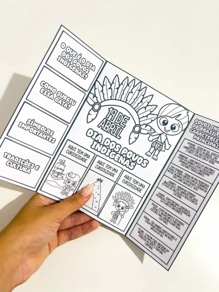 Lapbook e Coroa Dia dos Povos Indígenas — foto 3