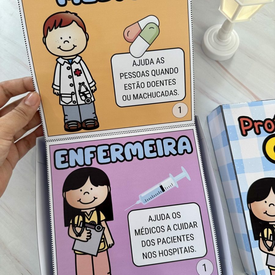 Livro Profissões na Caixa - Dia do Trabalho - Pedagogia de Ideias Livro Profissões na Caixa - Dia do Trabalho