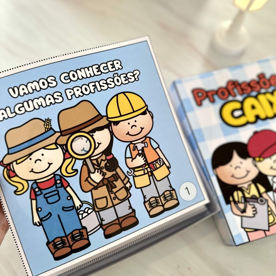 Livro Profissões na Caixa - Dia do Trabalho - Pedagogia de Ideias Livro Profissões na Caixa - Dia do Trabalho