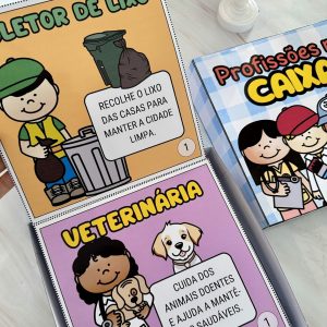 Livro Profissões na Caixa - Dia do Trabalho - Pedagogia de Ideias Livro Profissões na Caixa - Dia do Trabalho