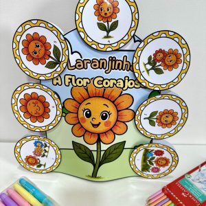 Luva - Laranjinha: A Flor Corajosa! - Maio Laranja - Pedagogia de Ideias Luva - Laranjinha: A Flor Corajosa! - Maio Laranja