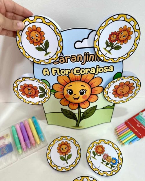 Luva - Laranjinha: A Flor Corajosa! - Maio Laranja