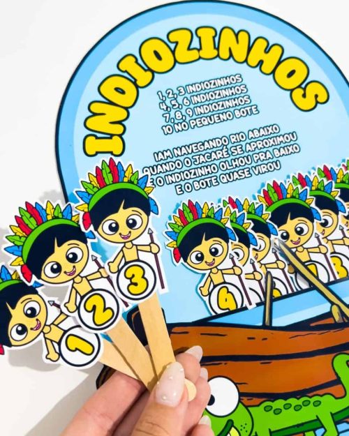 Luva Musical Indiozinhos - Dia dos Povos Indígenas