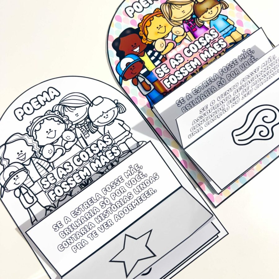 Luva Poema - Se as coisas fossem Mães - Dia das Mães - Pedagogia de Ideias Luva Poema - Se as coisas fossem Mães - Dia das Mães