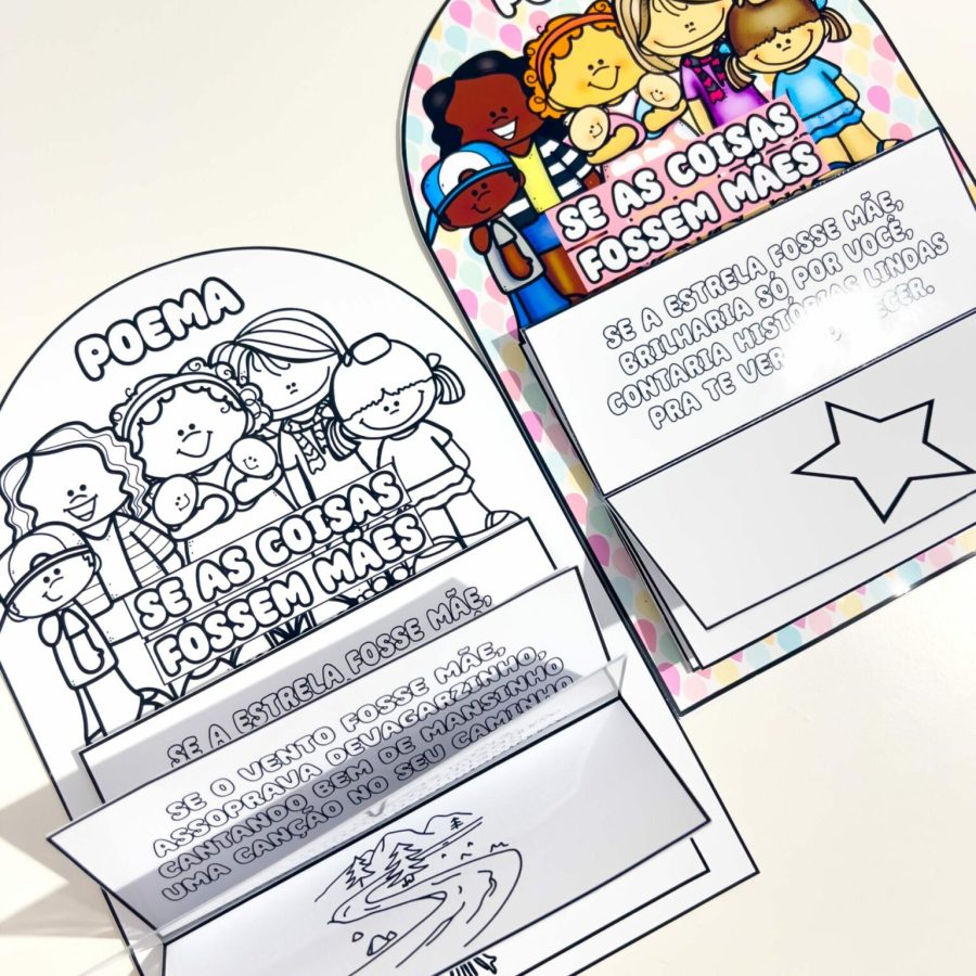 Luva Poema - Se as coisas fossem Mães - Dia das Mães - Pedagogia de Ideias Luva Poema - Se as coisas fossem Mães - Dia das Mães