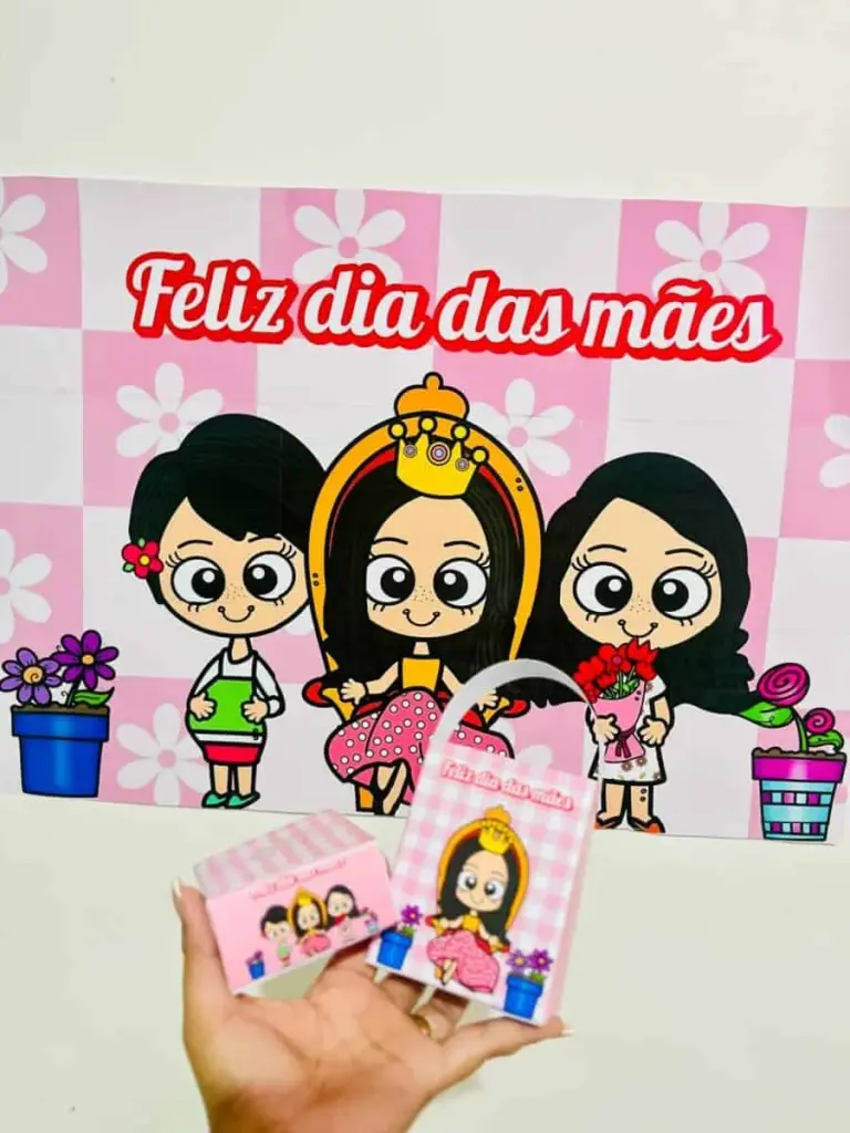 Painel Feliz Dia das Mães com Lembrancinhas — foto 12