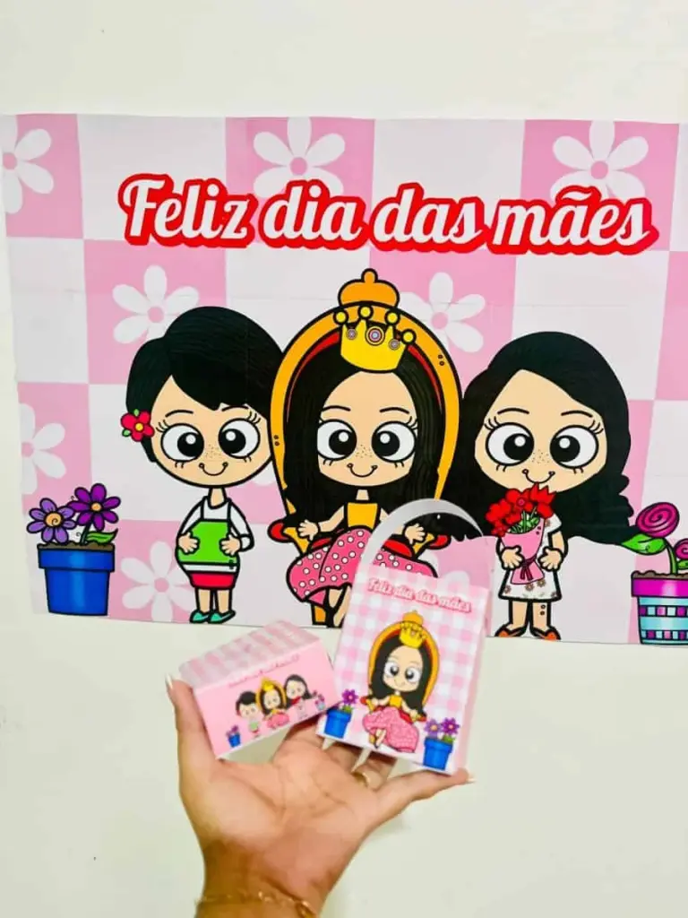 Painel Feliz Dia das Mães com Lembrancinhas — foto 1