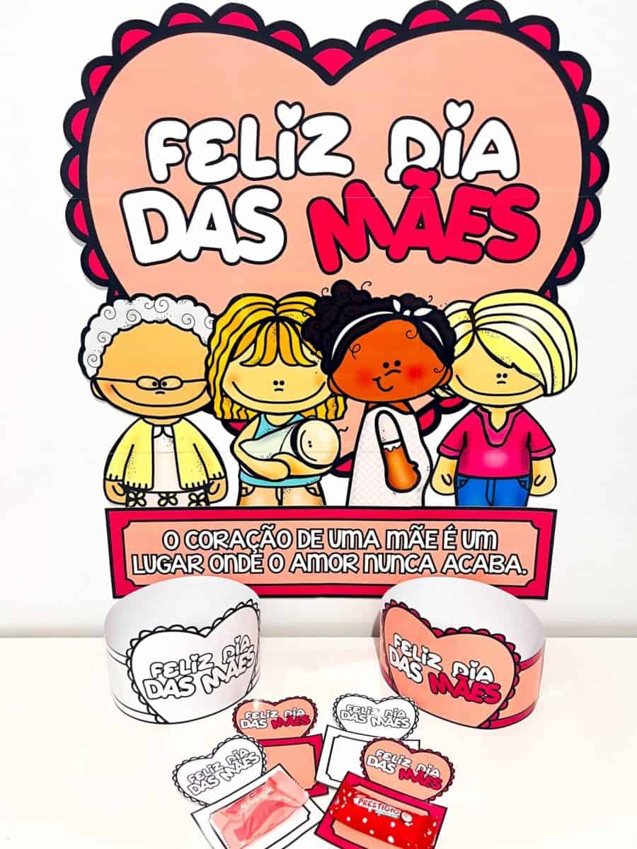 Painel + Lembrancinha - Dia das Mães - Dia das Mães