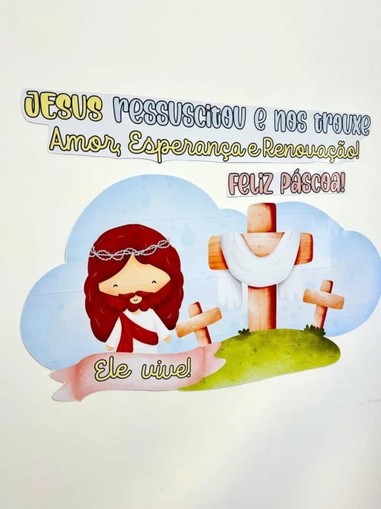 Painel Educativo Páscoa Cristã — foto 9