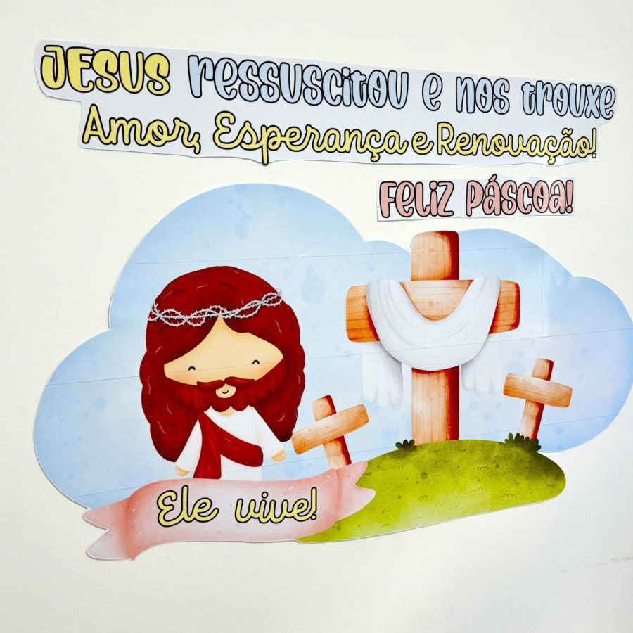 Painel - Páscoa Cristã - Páscoa - Pedagogia de Ideias Painel - Páscoa Cristã - Páscoa