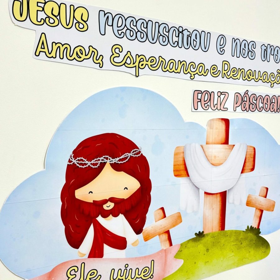 Painel - Páscoa Cristã - Páscoa - Pedagogia de Ideias Painel - Páscoa Cristã - Páscoa