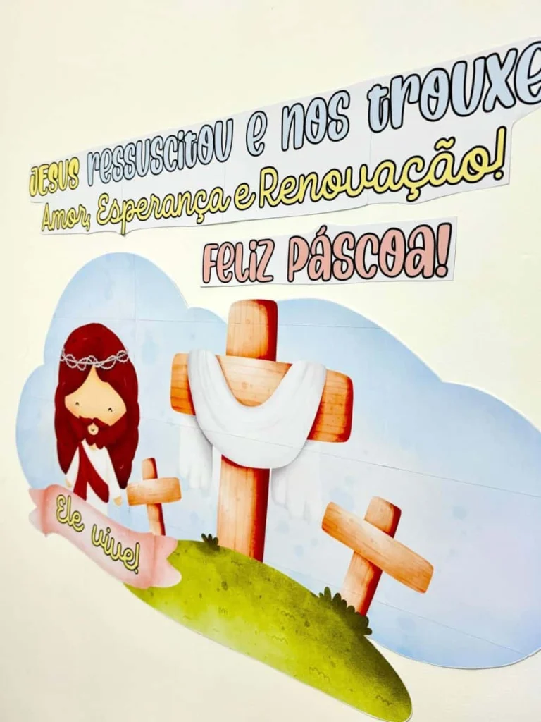 Painel Educativo Páscoa Cristã — foto 2