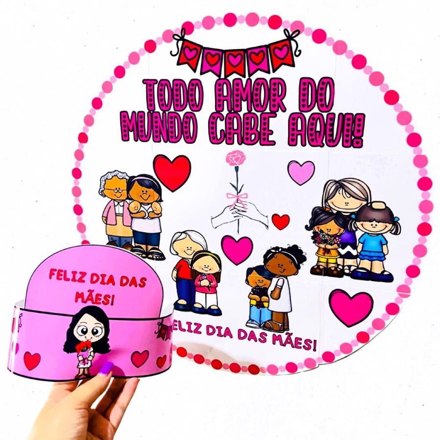 Painel Redondo - Dia das Mães - Dia das Mães - Pedagogia de Ideias Painel Redondo - Dia das Mães - Dia das Mães