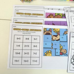 Quebra-Cabeça - Soma Misteriosa - Educação Infantil - Pedagogia de Ideias Quebra-Cabeça - Soma Misteriosa - Educação Infantil
