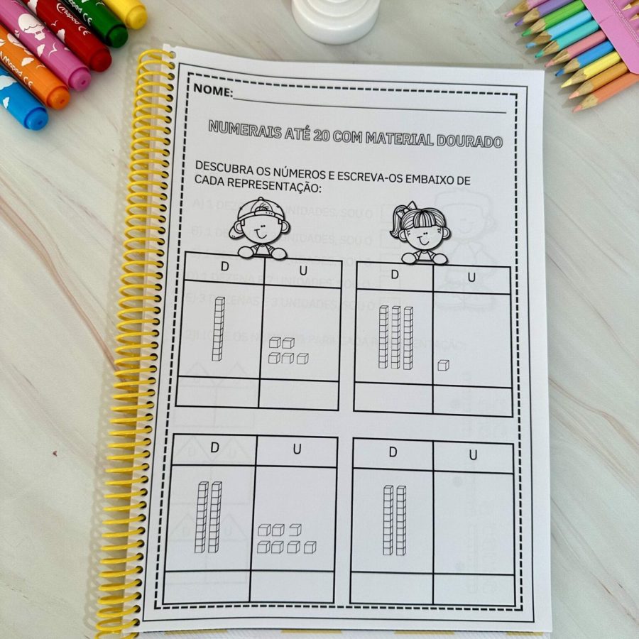 Apostila Numerais Material Dourado - Atividades - Pedagogia de Ideias Apostila Numerais Material Dourado - Atividades