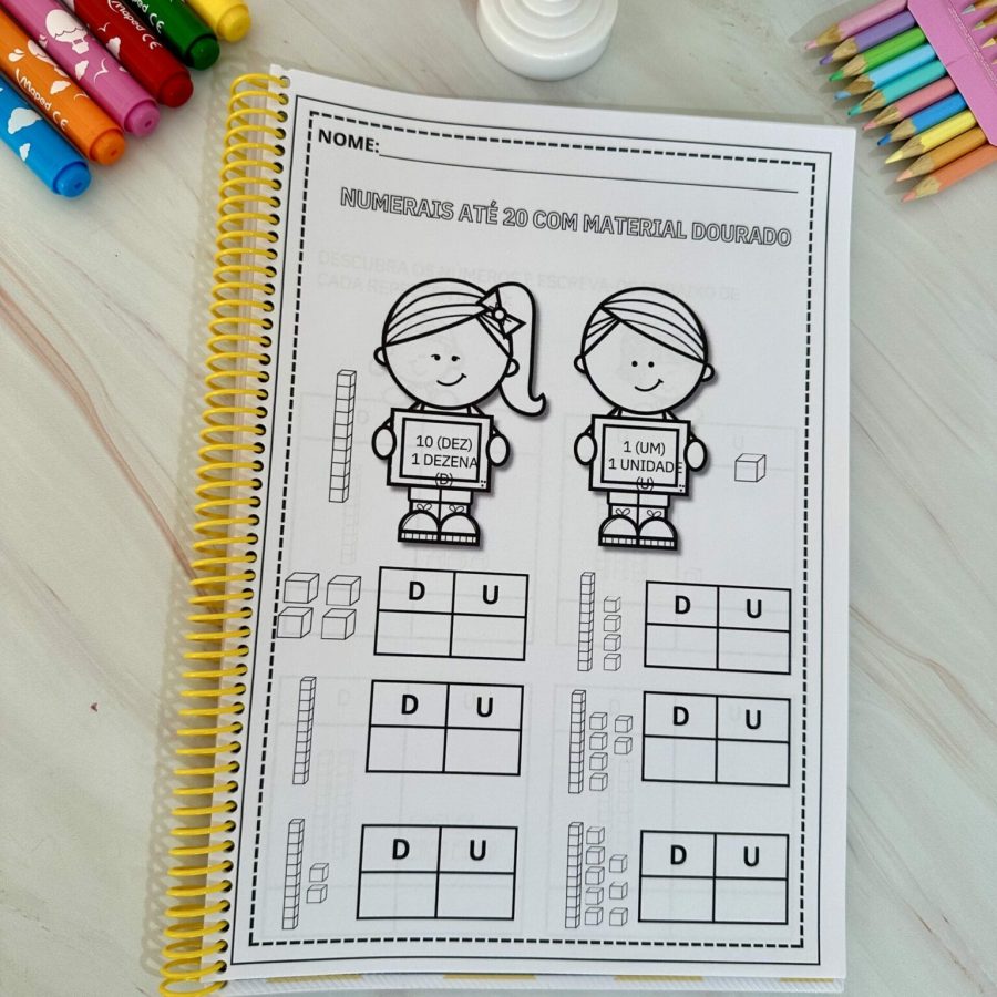 Apostila Numerais Material Dourado - Atividades - Pedagogia de Ideias Apostila Numerais Material Dourado - Atividades