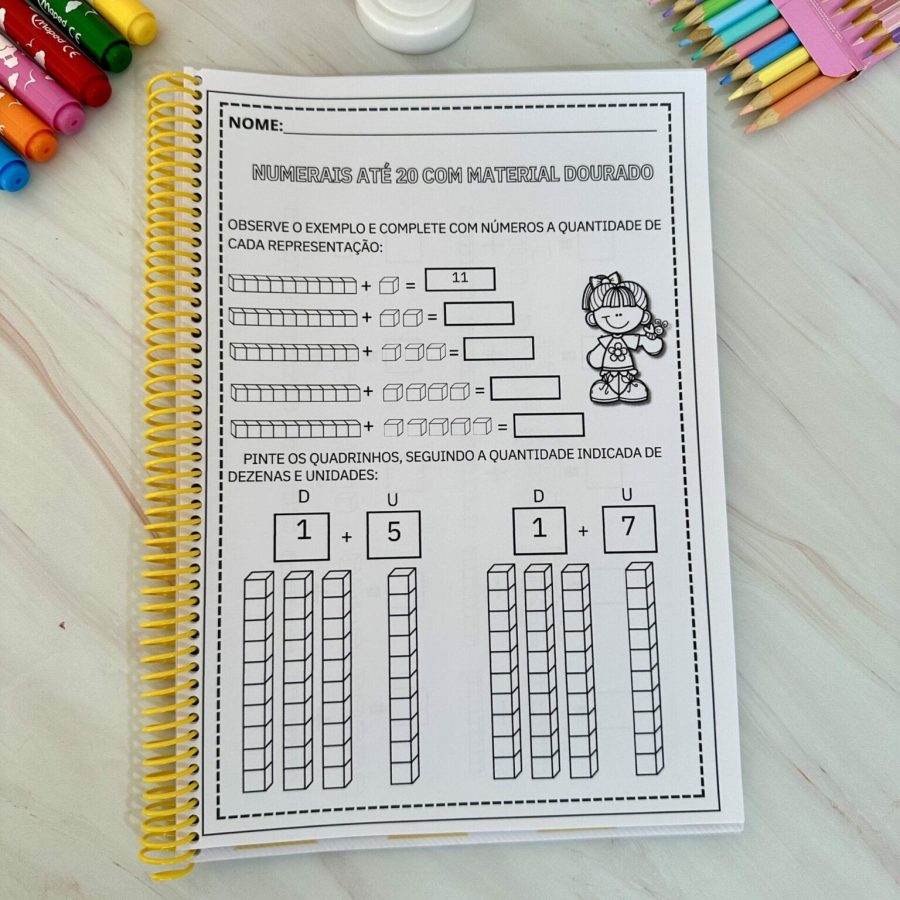 Apostila Numerais Material Dourado - Atividades - Pedagogia de Ideias Apostila Numerais Material Dourado - Atividades