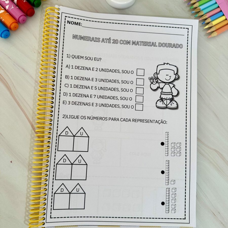 Apostila Numerais Material Dourado - Atividades - Pedagogia de Ideias Apostila Numerais Material Dourado - Atividades