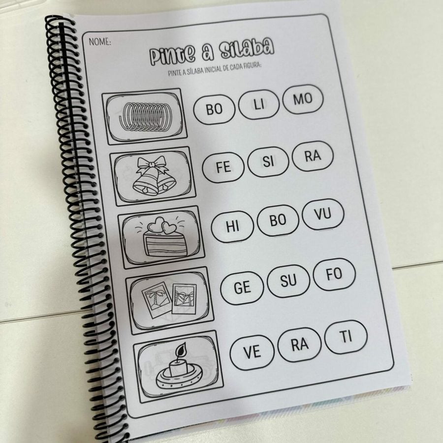 Apostila - Pinte a Sílaba - Alfabetização - Pedagogia de Ideias Apostila - Pinte a Sílaba - Alfabetização