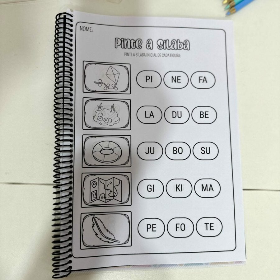 Apostila - Pinte a Sílaba - Alfabetização - Pedagogia de Ideias Apostila - Pinte a Sílaba - Alfabetização