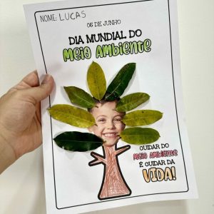 Atividade - Arte com Folhas - Dia do Meio Ambiente