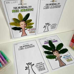 Atividade - Arte com Folhas - Dia do Meio Ambiente