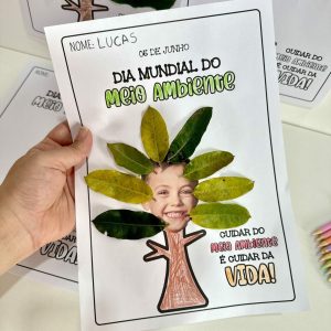 Atividade - Arte com Folhas - Dia do Meio Ambiente