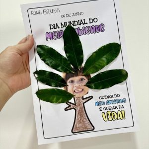 Atividade - Arte com Folhas - Dia do Meio Ambiente
