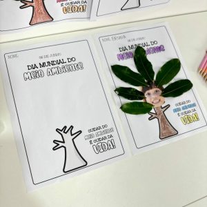 Atividade - Arte com Folhas - Dia do Meio Ambiente - Pedagogia de Ideias Atividade - Arte com Folhas - Dia do Meio Ambiente