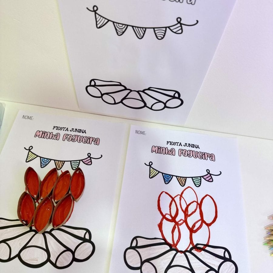 Atividade de Artes - Fogueira de Festa Junina - Festa Junina - Pedagogia de Ideias Atividade de Artes - Fogueira de Festa Junina - Festa Junina