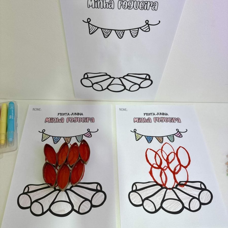 Atividade de Artes - Fogueira de Festa Junina - Festa Junina - Pedagogia de Ideias Atividade de Artes - Fogueira de Festa Junina - Festa Junina
