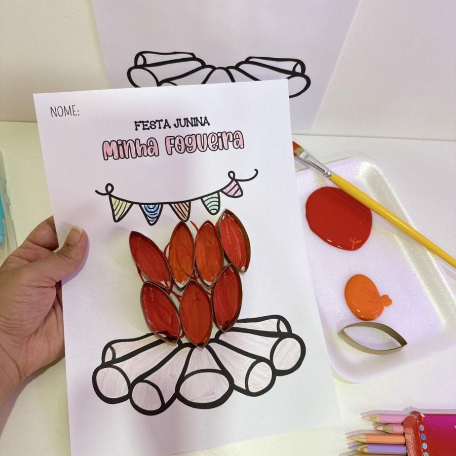 Atividade de Artes - Fogueira de Festa Junina - Festa Junina - Pedagogia de Ideias Atividade de Artes - Fogueira de Festa Junina - Festa Junina